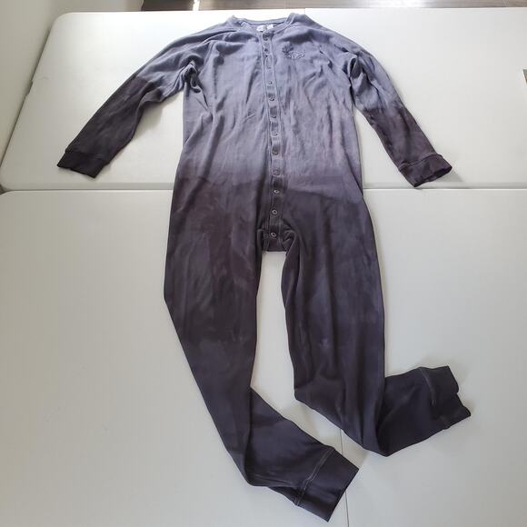 Nasty Pig Union Suit Mens Large Gray Button Front Thermal One Piece Snap Crotch - Picture 1 of 8